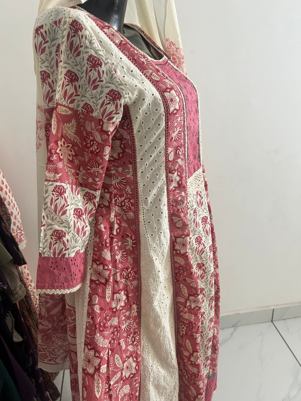 Schiffli Anarkali Suit
