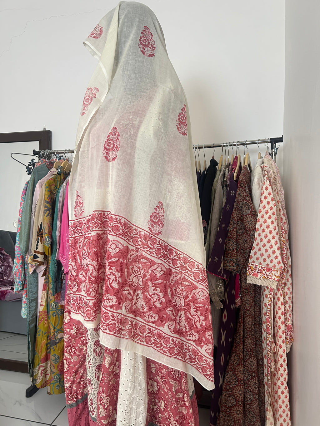 Schiffli Anarkali Suit