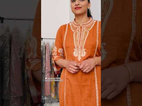 South Cotton Embroidered Kurta Set