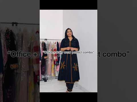 Long Kurta Set-Black